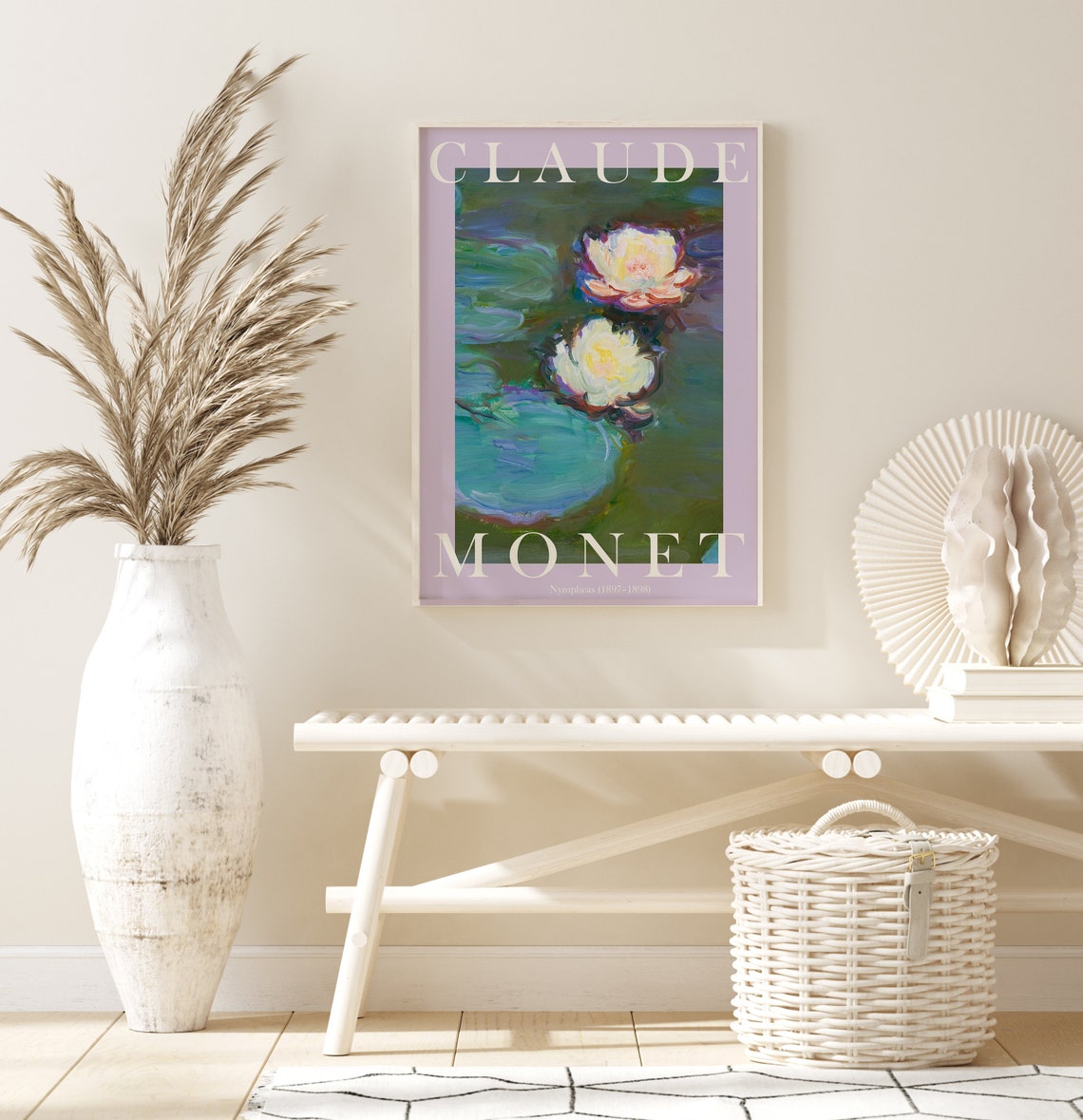 Claude Monet Nymphéas 1897 Glowing Water Lilies Pond Bloom Poster - Image 3