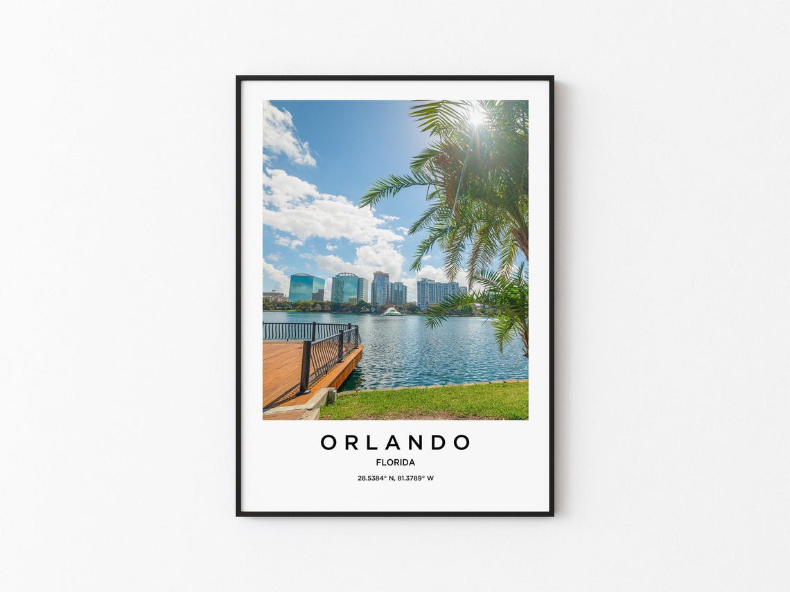 Orlando Art Orlando Print Orlando Poster Orlando Art Orlando Photo Orlando Map Orlando Painting Orlando Travel