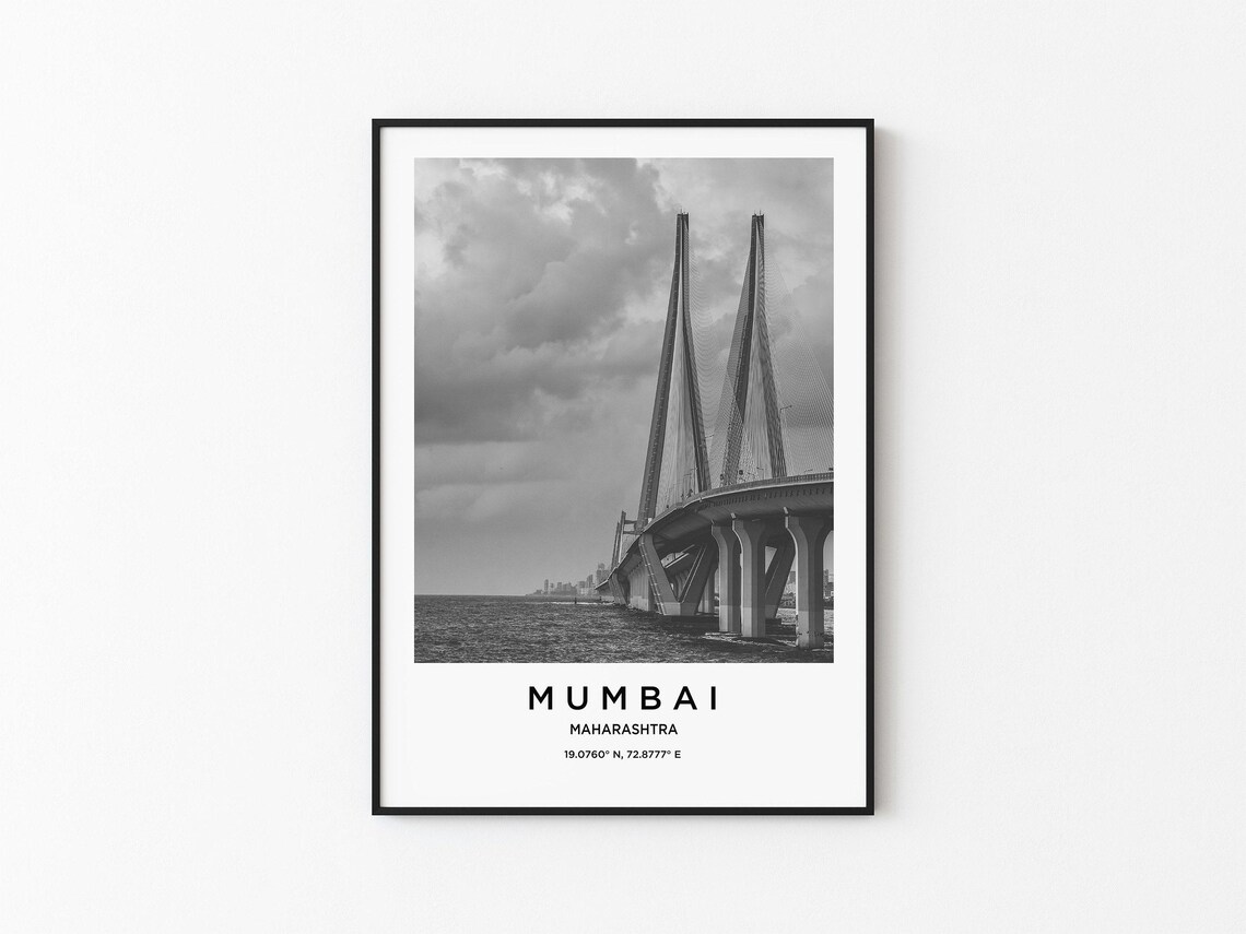Mumbai Art Mumbai Print Mumbai Poster Mumbai Art Mumbai Photo Mumbai Map Mumbai Painting Mumbai Travel