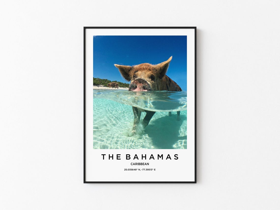 Bahamas Art Bahamas Print Bahamas Poster Bahamas Art Bahamas Photo Bahamas Map Bahamas Painting Bahamas Travel