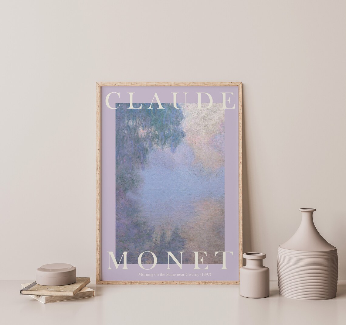 Claude Monet Morning on the Seine near Giverny 1897 Misty Poster - Image 2