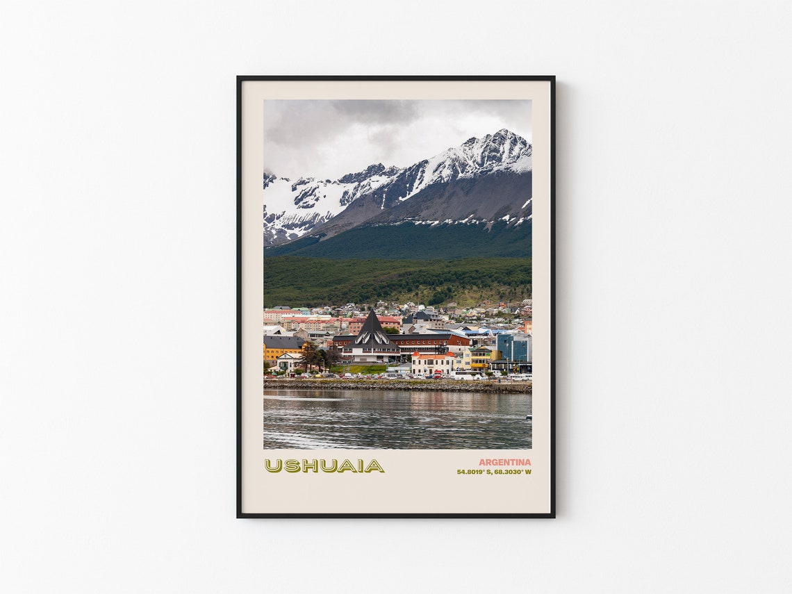 Ushuaia Travel Poster Ushuaia Print Ushuaia Photo Print Ushuaia Wall Decor Ushuaia Travel Art Argentina Picture Ushuaia 3 - Image 3