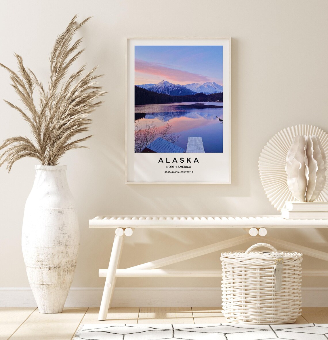 Alaska Art Alaska Print Alaska Poster Alaska Art Alaska Photo Alaska Map Alaska Painting Alaska Travel - Image 3