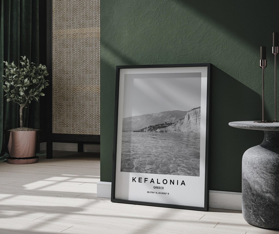 Kefalonia Travel Poster, Kefalonia Map - Image 2