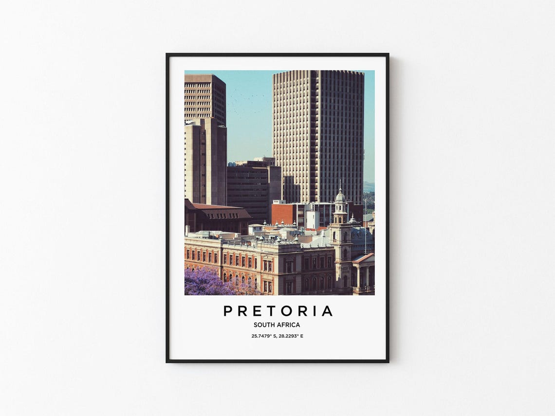 Pretoria Art Pretoria Print Pretoria Poster Pretoria Art Pretoria Photo Pretoria Map Pretoria Painting Pretoria Travel