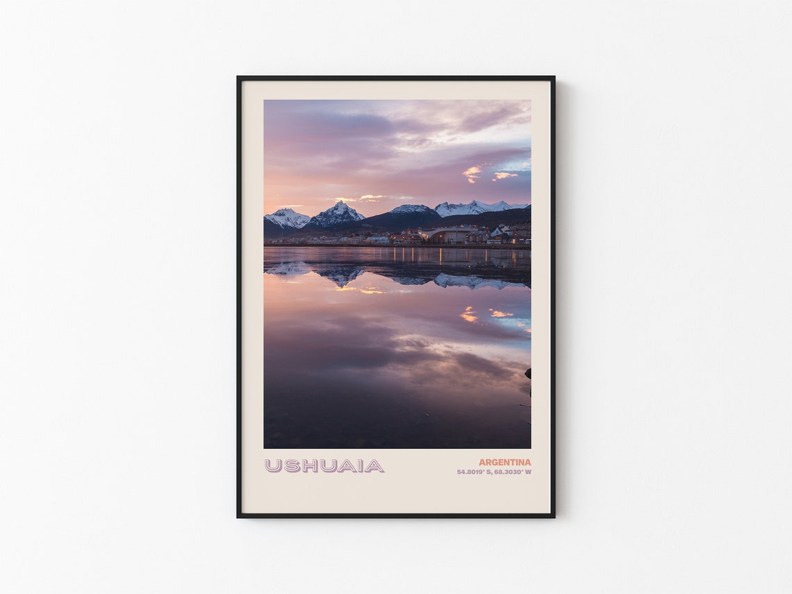 Ushuaia Travel Poster Ushuaia Print Ushuaia Photo Print Ushuaia Wall Decor Ushuaia Travel Art Argentina Picture Ushuaia 7 - Image 3