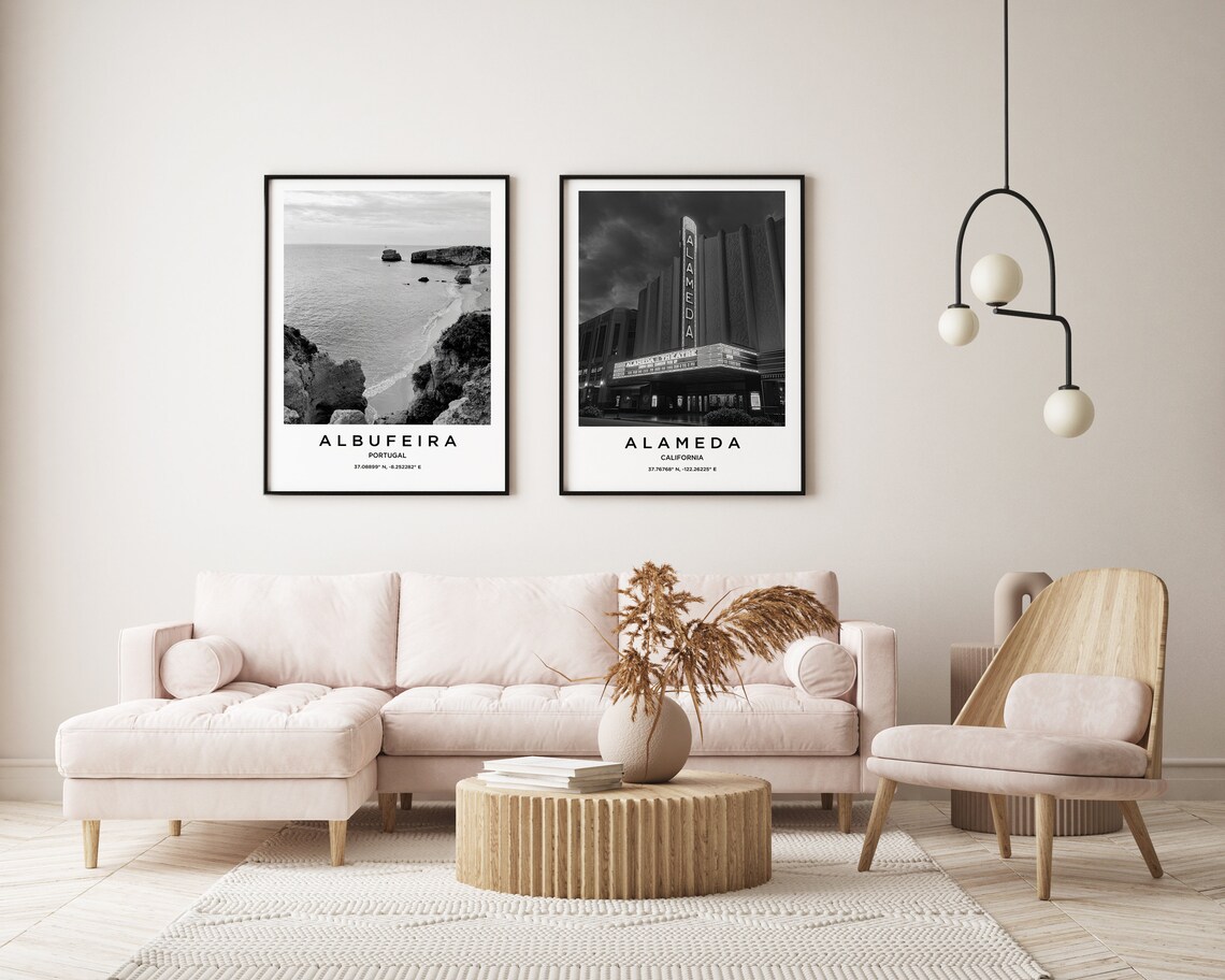 Alameda California Historic Theatre Night Neon Sign Photography Print - Image 2