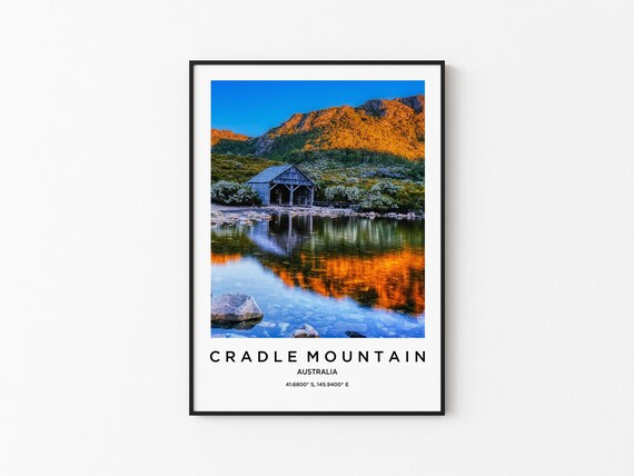 Cradle Mountain Art Cradle Mountain Print Cradle Mountain Poster Cradle Mountain Art Cradle Mountain Photo Cradle Mountain Map