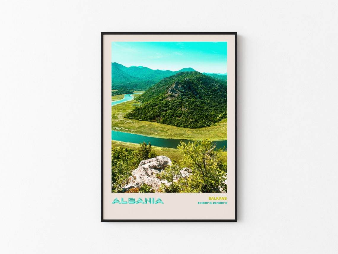 Albania Travel Poster Albania Print Albania Photo Print Albania Wall Decor Albania Travel Art Albania Albania Picture Albania 14 - Image 3