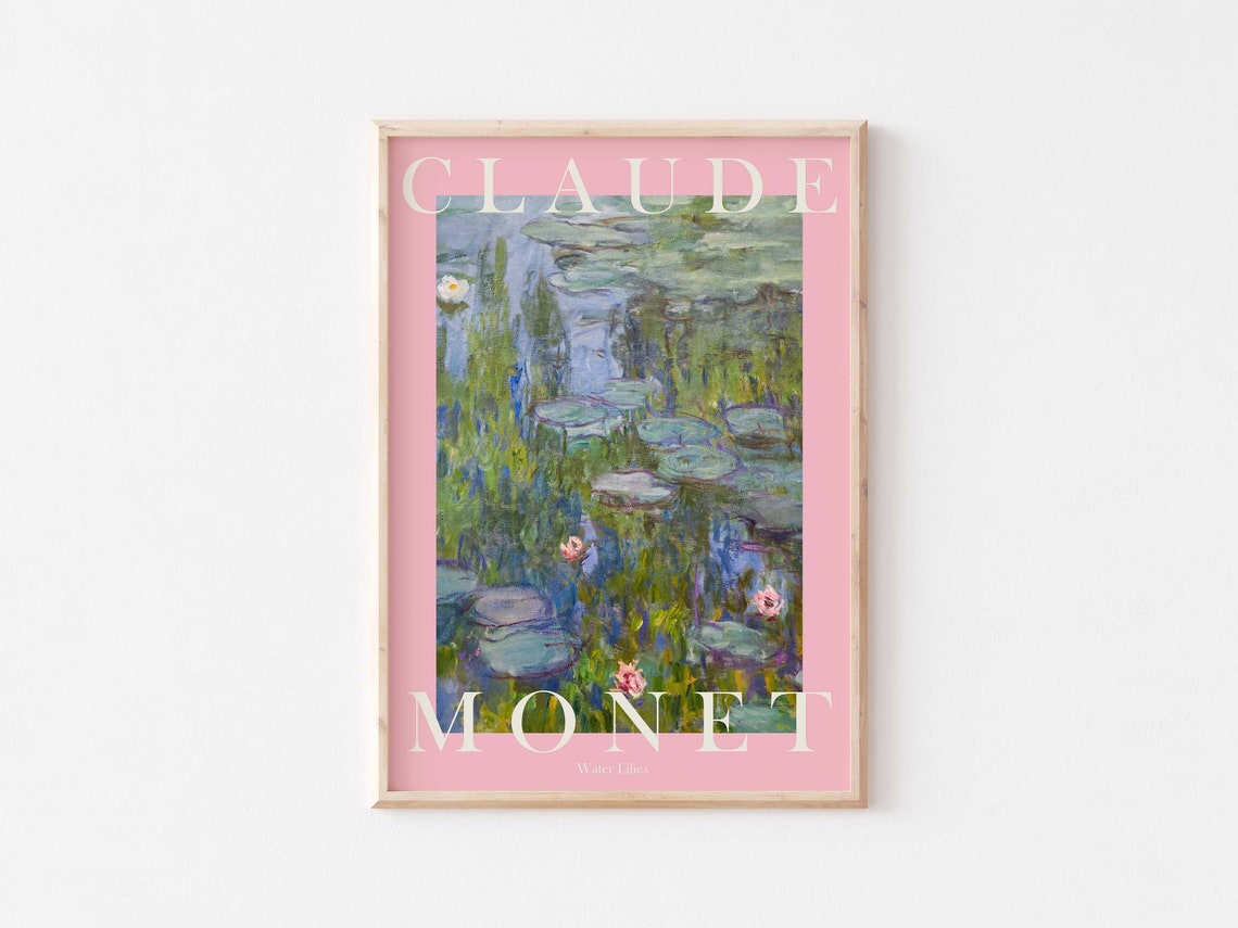 Claude Monet Water Lilies Floating Pond Bloom Impressionist Poster - Image 3