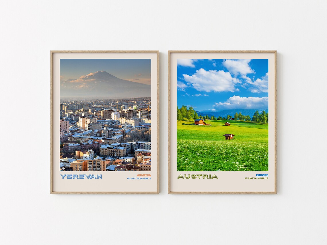 Yerevan Travel Poster Yerevan Print Yerevan Photo Print Yerevan Wall Decor Yerevan Travel Art Yerevan Armenia Picture Yerevan 2 - Image 2