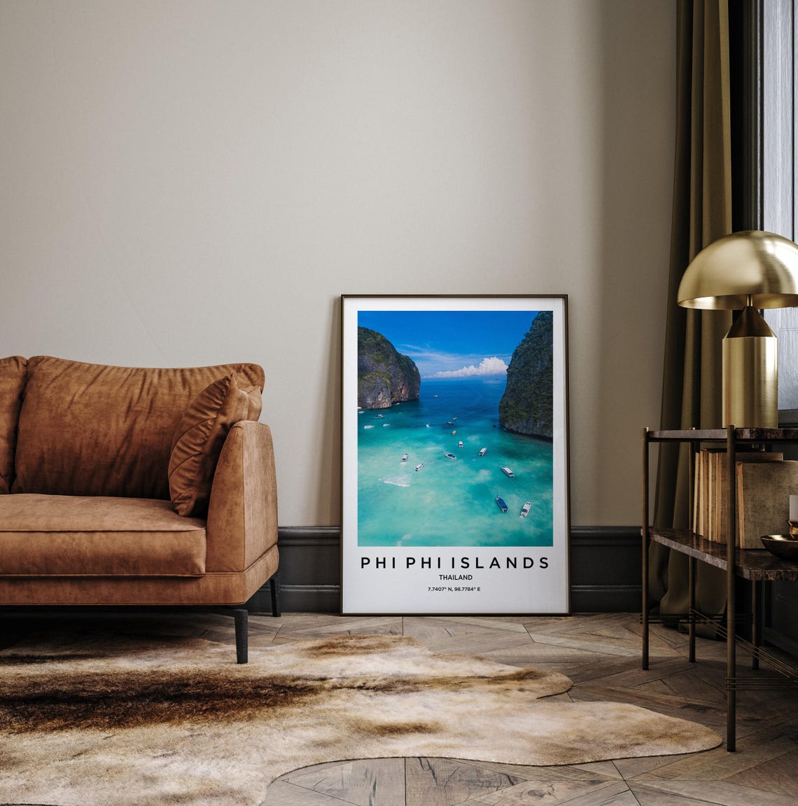 Phi Phi Islands Art Phi Phi Islands Print Phi Phi Islands Poster Phi Phi Islands Art Phi Phi Islands Photo Phi Phi Islands Map - Image 3
