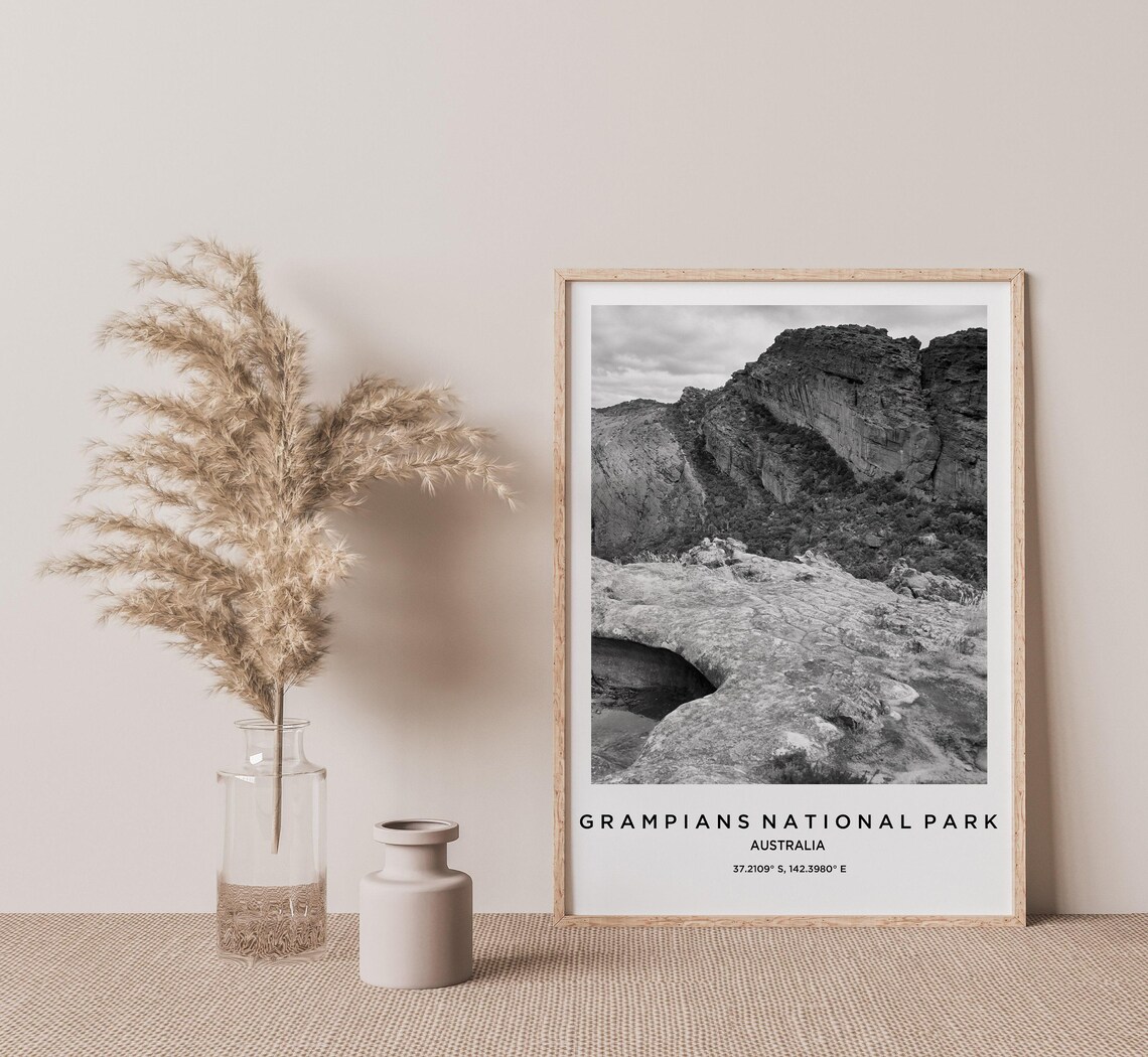 Grampians National Park Travel Poster, Map Art - Image 2