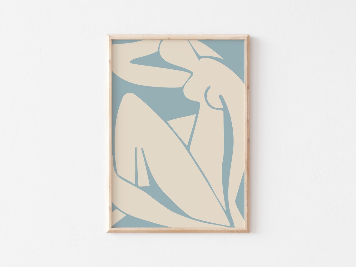 Henri Matisse Blue Nude Cut Out Abstract Figure Artwork Poster - Image 3