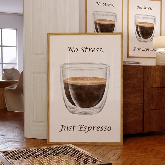 Coffee Print Italian Espresso Print Coffee Wall Art Trendy Wall Art Preppy Coffee Poster Coffee Lover Kitchen Art Print