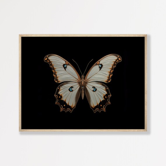 Butterfly Vintage Oil-Painting-Style Art Print