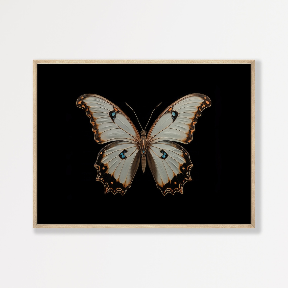 Butterfly Vintage Oil-Painting-Style Art Print