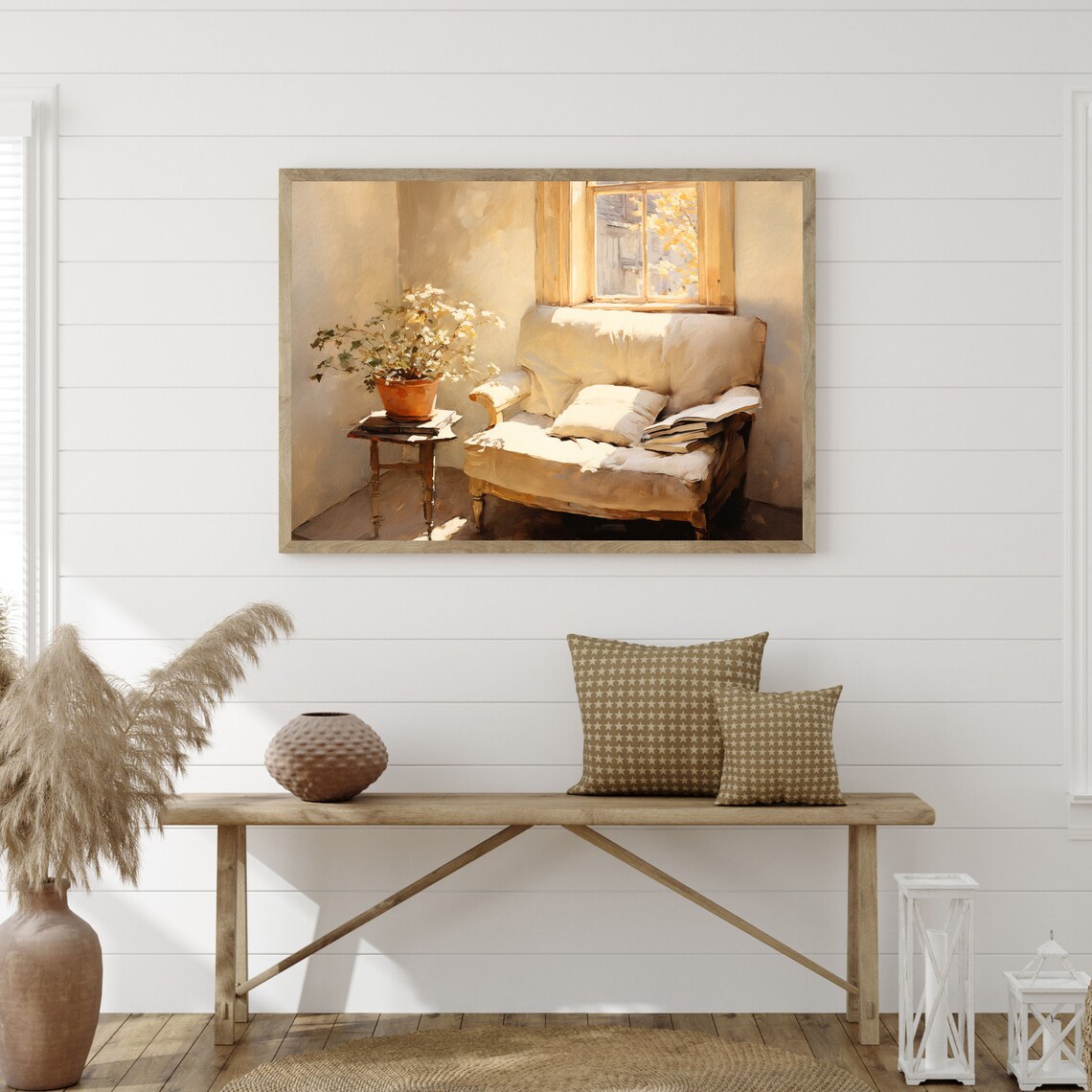 Neutral Still Life, Vintage Living Room Art Print - Image 3