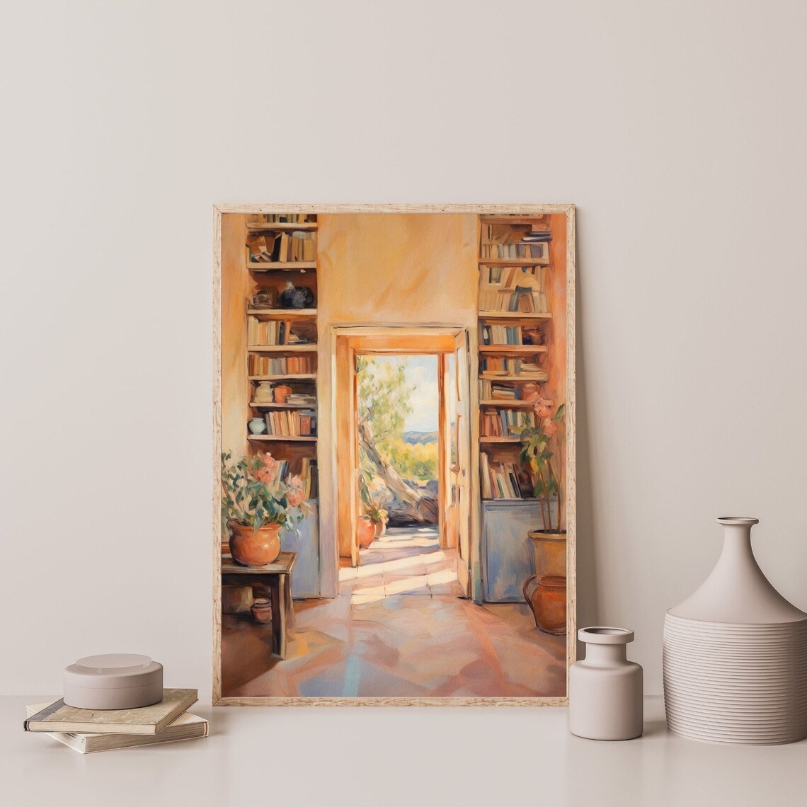Still Life Interior Retro Rustic Cottage Art Print - Image 3