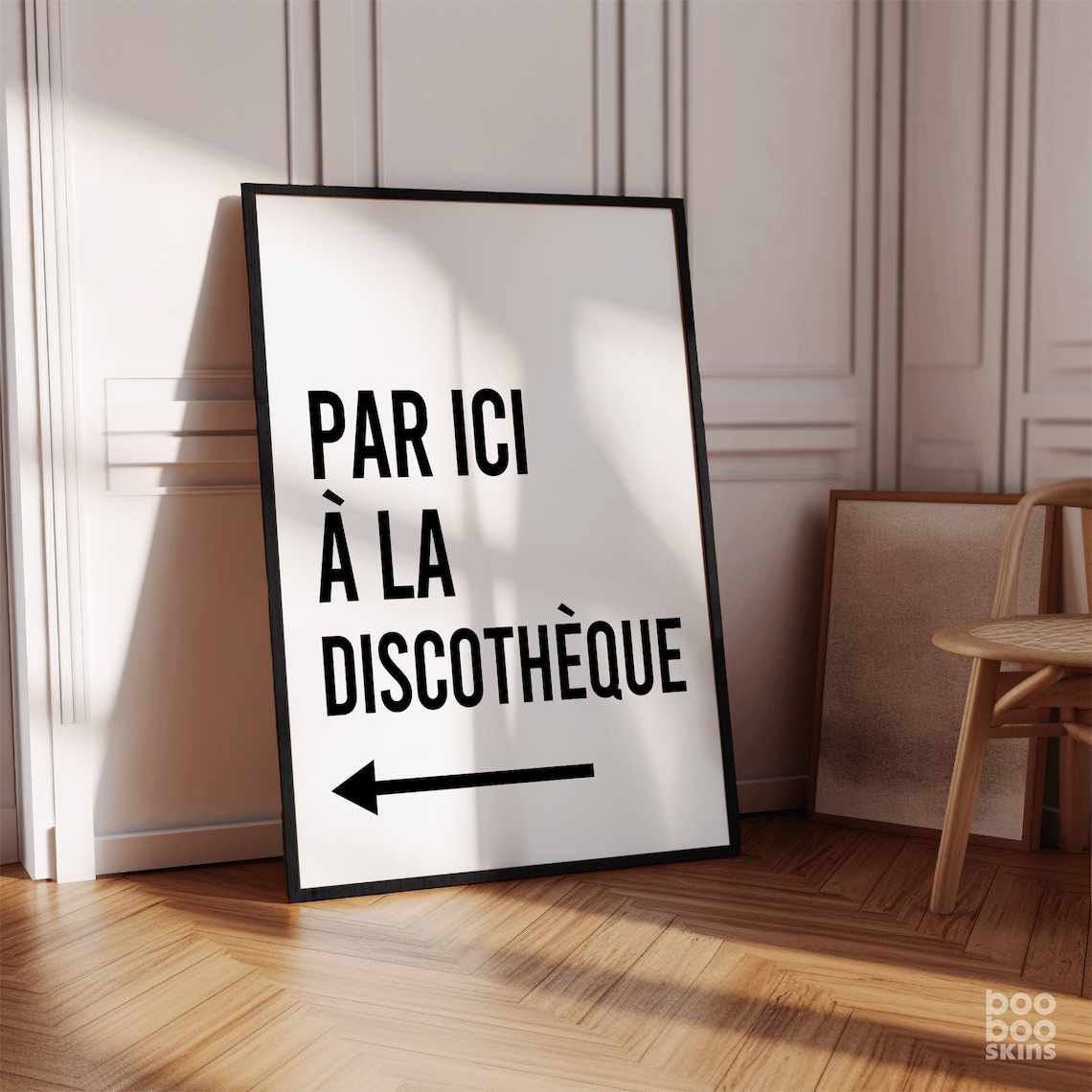 Disco Wall Art, French Discotheque Arrow Poster