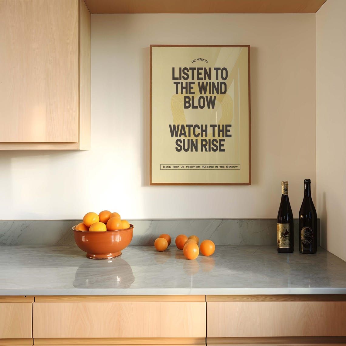Fleetwood Mac The Chain Lyric Poster Bold Vintage Typography - Image 2