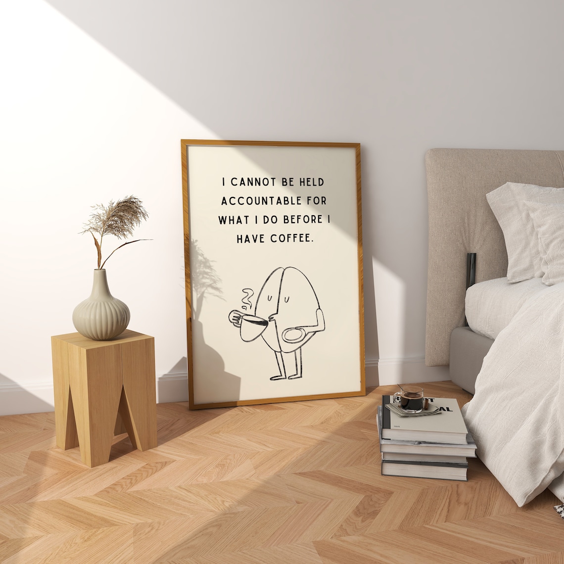 Sarcastic Coffee Poster, Minimalist Kitchen Decor - Image 5
