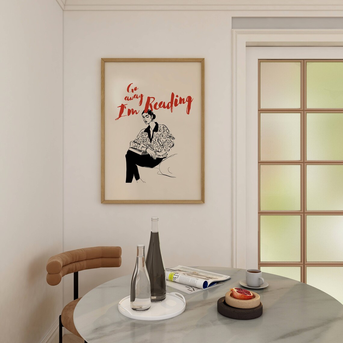 Go Away I'm Reading, Book Nook Decor Poster - Image 5
