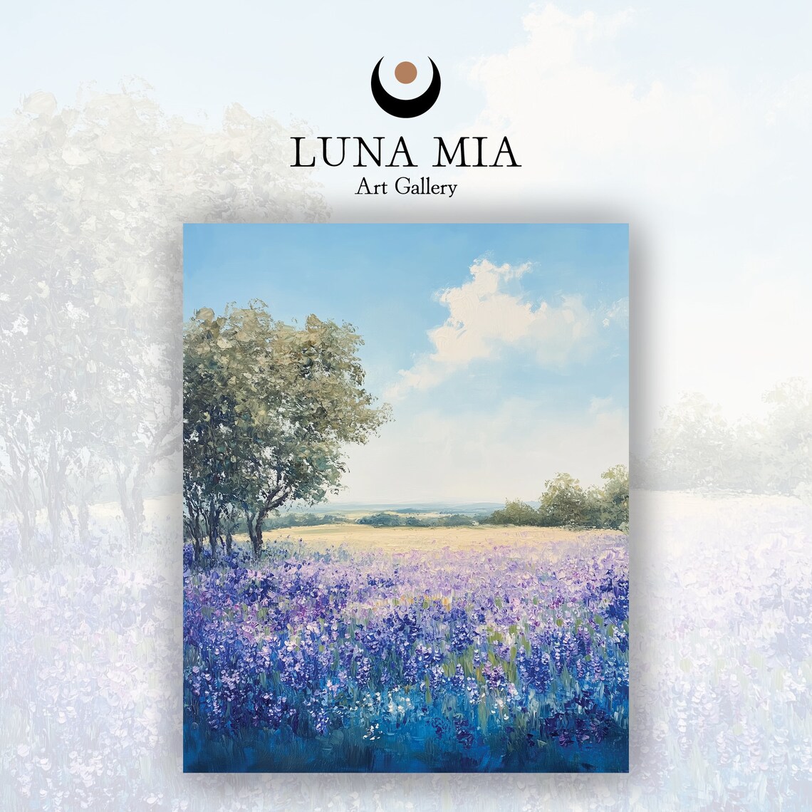 Soothing Lavender Field, Vintage Style Art Print - Image 2