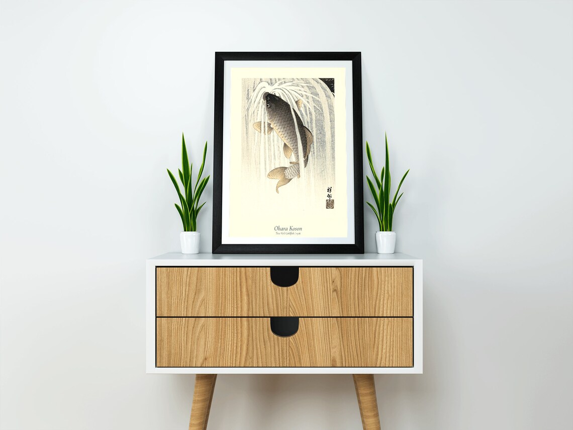 Ohara Koson Koi Fish Japanese Art Poster Print - Image 3