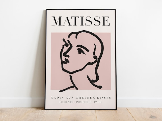 Henri Matisse Nadia Vintage Line Art Poster