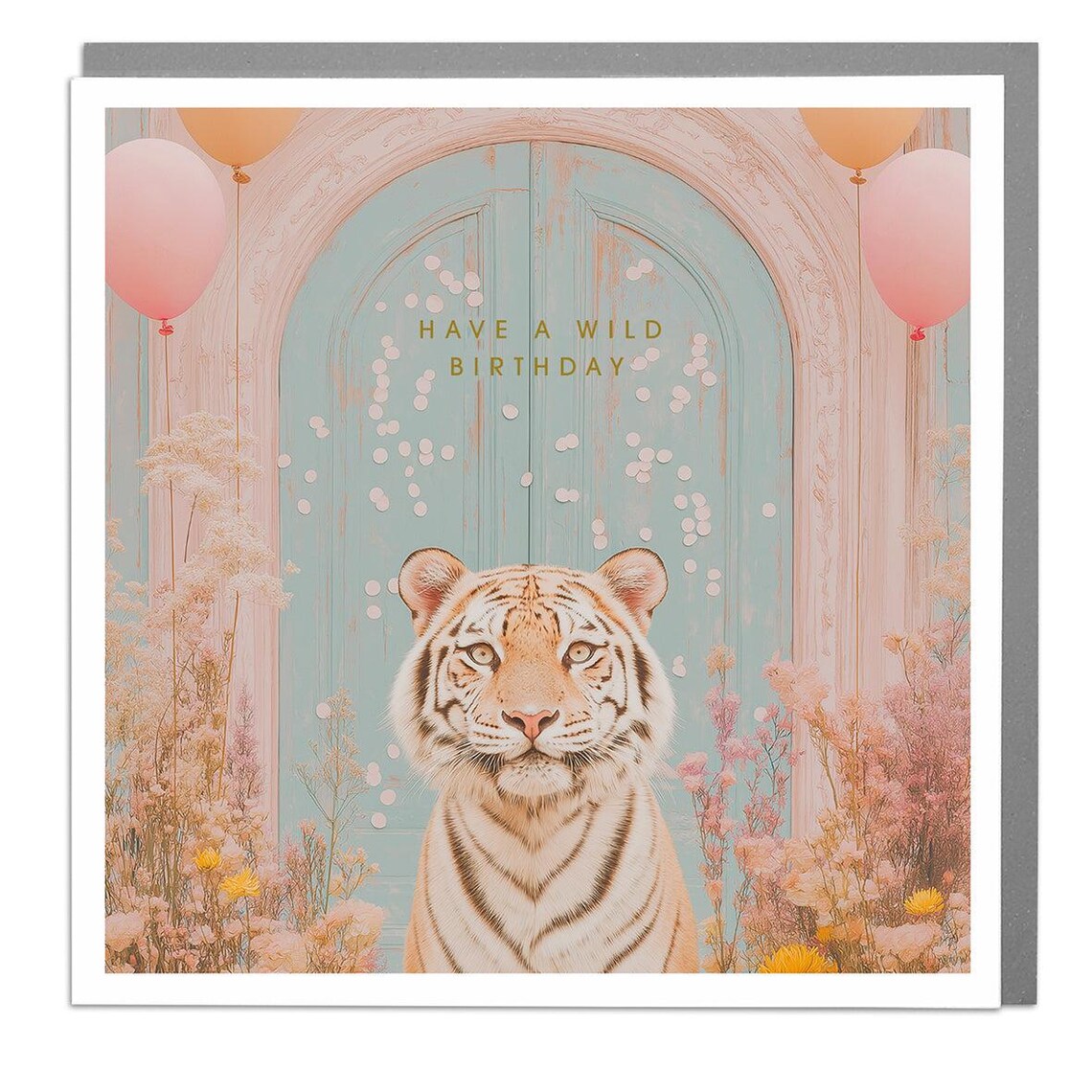 Tiger Happy Birthday Card By Lola Design