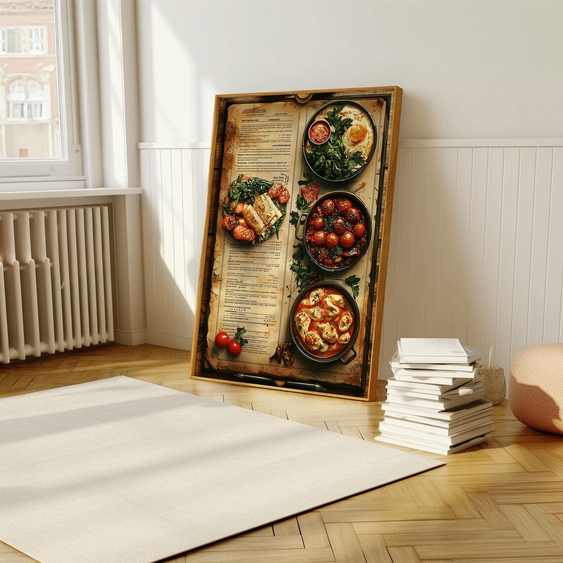 Vintage Turkish Kitchen Menu Illustrated Traditional Food Poster Art - Image 5