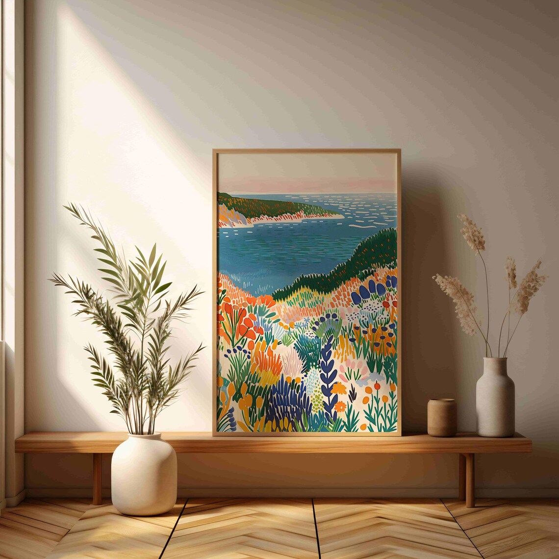 Bright Ocean View, Contemporary Coastal Art Print - Image 3