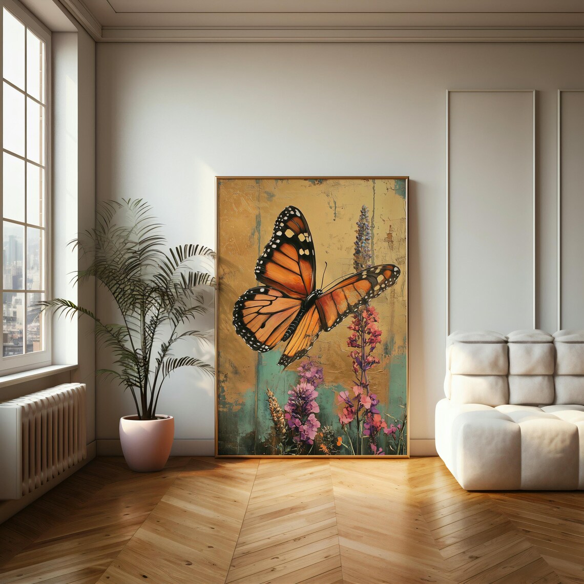 Monarch Butterfly Art Print, Vibrant Nature Decor - Image 2