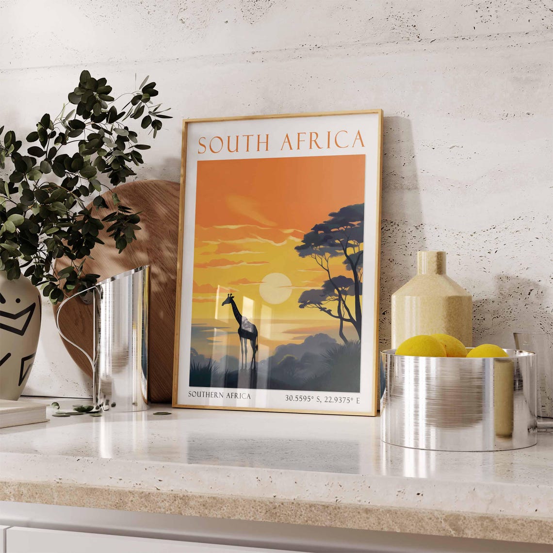 South Africa Travel Print South Africa Poster African Wall Art South African Landscape Decor South Africa Travel Gift - Image 2
