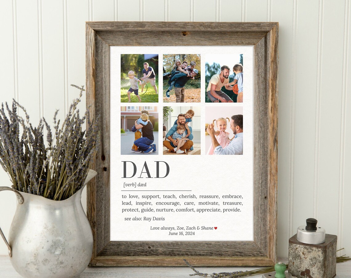Father's Day Dad Customizable Photo, Gift for Dad