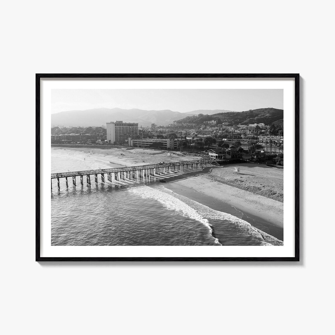 Ventura Black And White Travel Map Poster No. 2