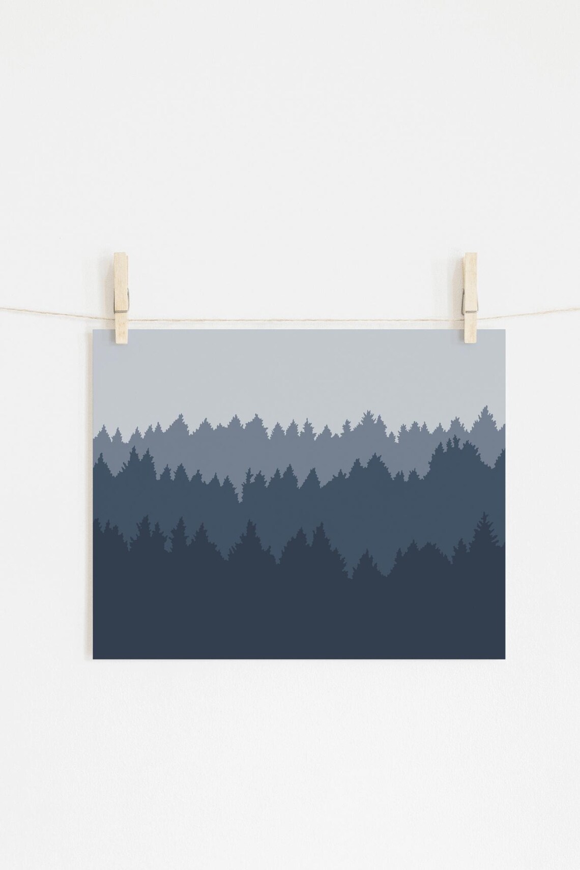 Woodland Gallery Set Elk Artwork, Forest Landscape - Image 2