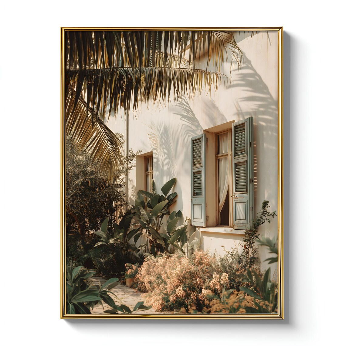 Tropical Courtyard, Mediterranean Decor for Interiors