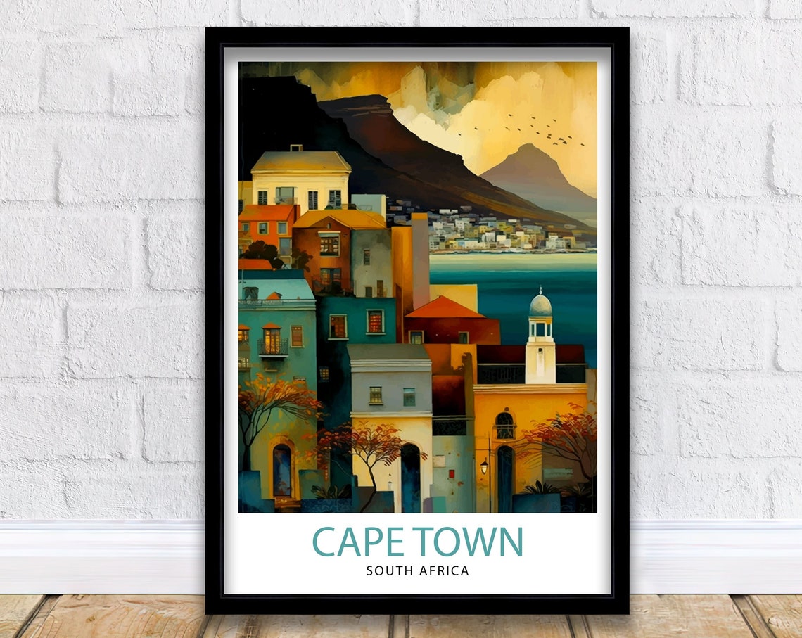 Cape Town South Africa Travel Print Cape Town Wall Decor Cape Town Poster South Africa Travel Prints Cape Town Art Print Cape Town