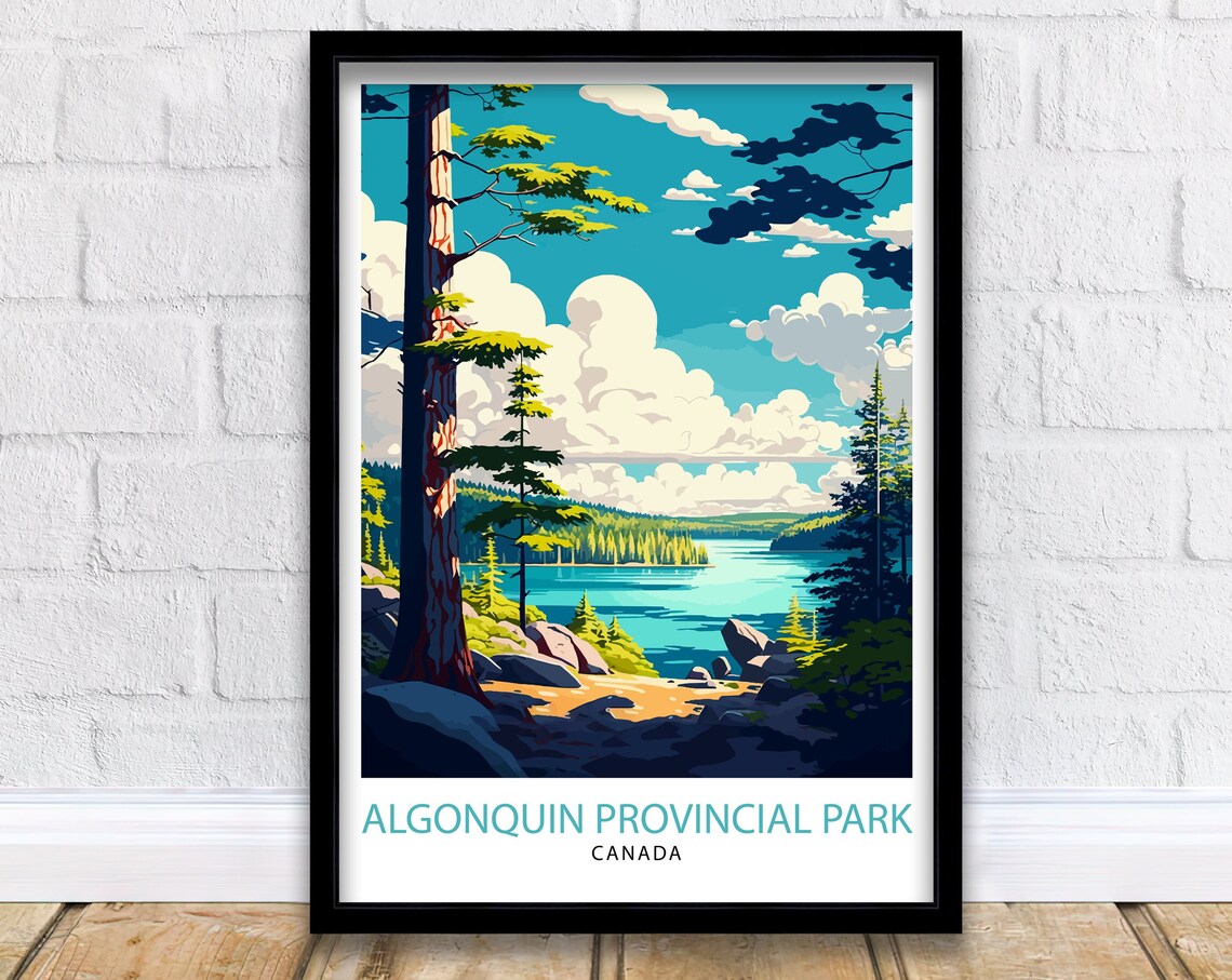 Algonquin Provincial Park Canada Travel Poster