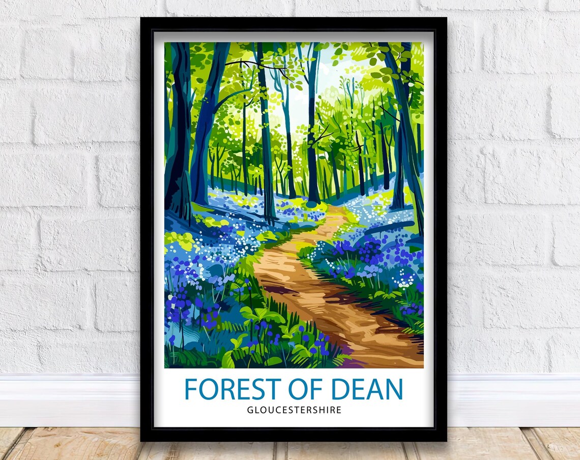 Forest Of Dean Gloucestershire Travel Poster