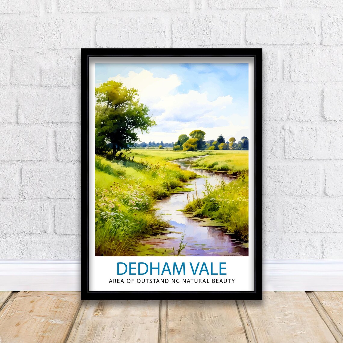 Dedham Vale AONB Art Print, English Countryside