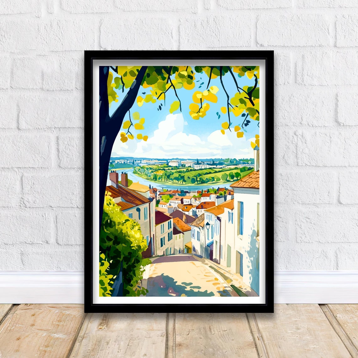 Bordeaux France Travel Print Wall Decor Wall Art Bordeaux Landscape Wall Hanging Home Dcor French Wine Country Gift Art Lovers Scenic Print