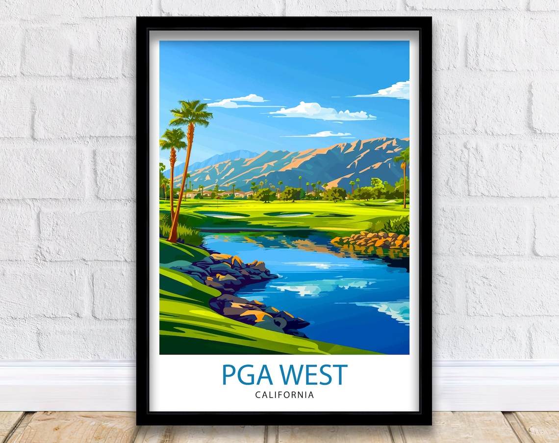PGA West La Quinta California Golf Course Art Print