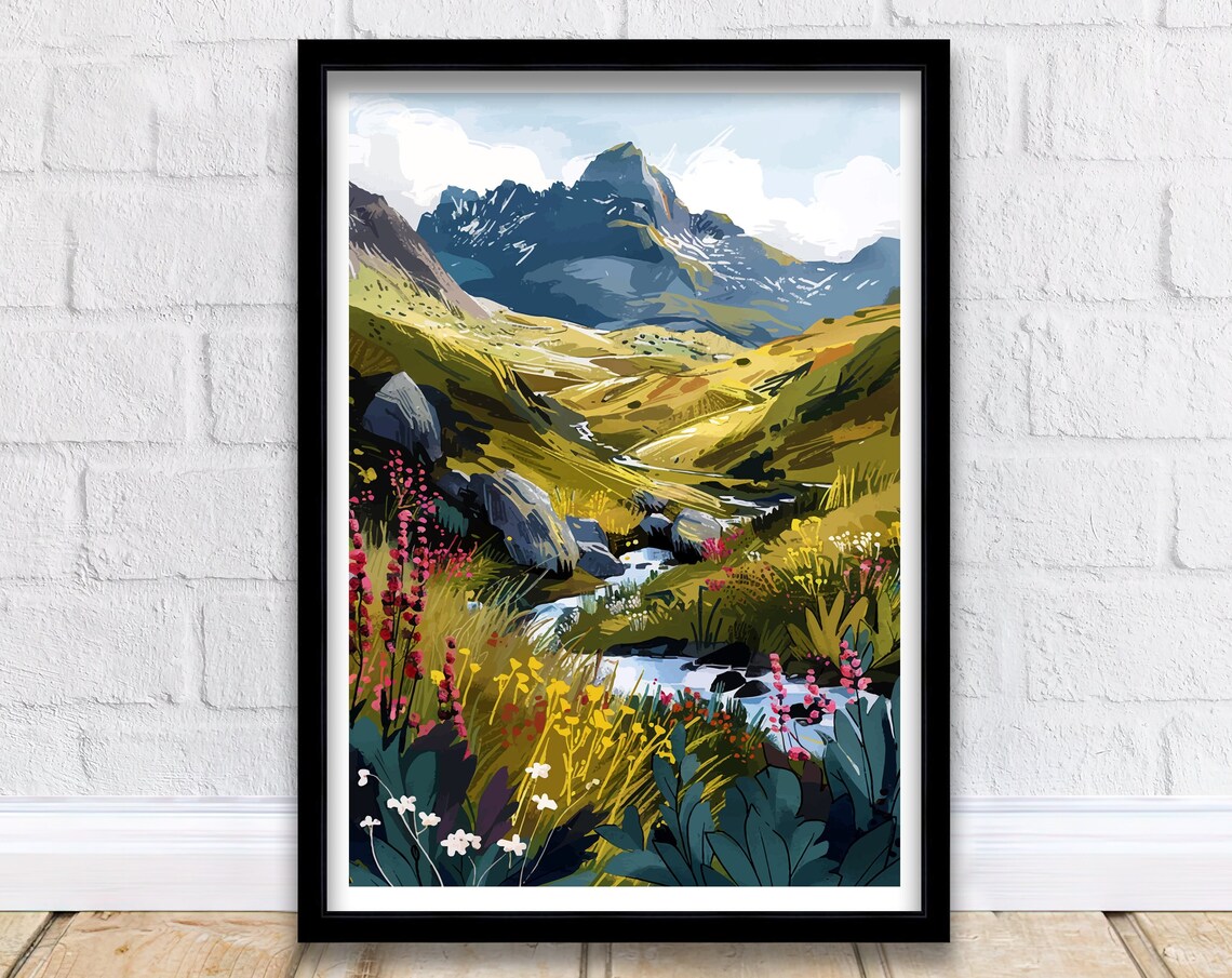 Snowdonia Wales Travel Poster, Home Decor - Image 3