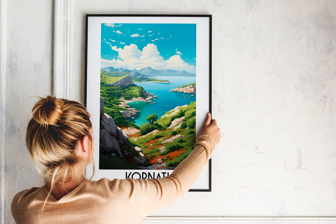 Kornati Croatia Island Archipelago Turquoise Bay Travel Poster - Image 2