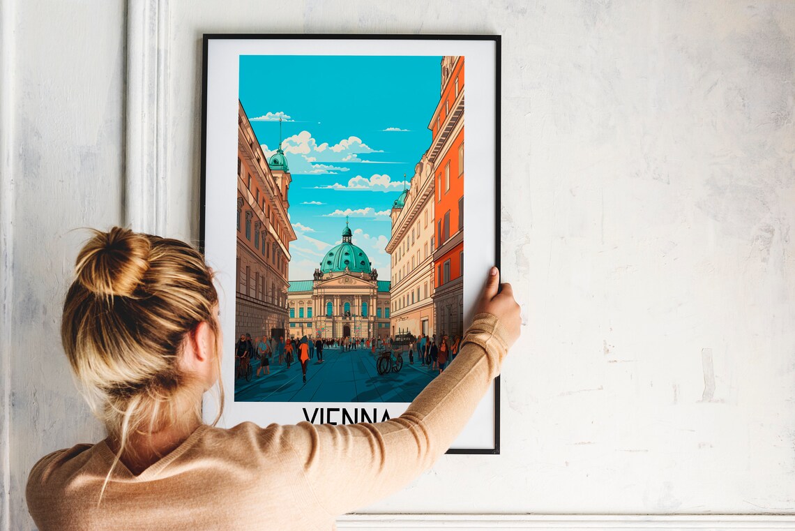 Vienna Travel Poster, Austria Home Decor Art - Image 2