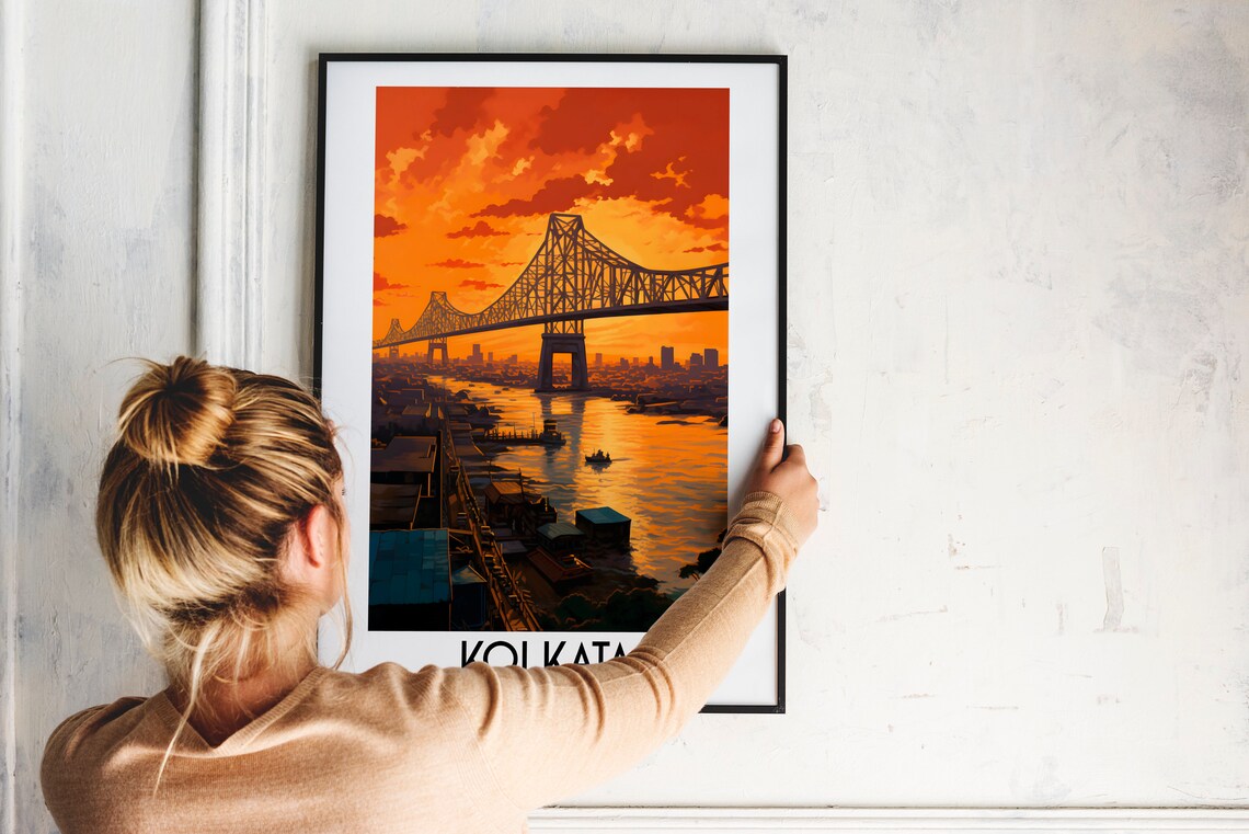 Kolkata Travel Poster, India Home Decor Print - Image 2