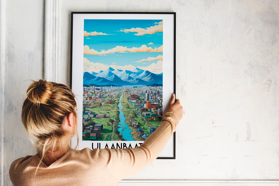 Ulaanbaatar Travel Poster, Mongolia Wall Decor - Image 2